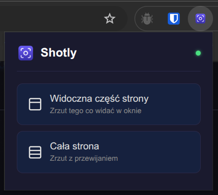 Rozszerzenie Shotly